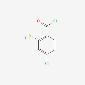 molecular formula C7H4Cl2OS B568709 4-Chloro-2-sulfanylbenzoyl chloride CAS No. 115768-64-4