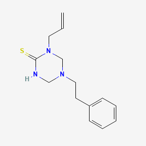 molecular formula C14H19N3S B5687117 1-allyl-5-(2-phenylethyl)-1,3,5-triazinane-2-thione 