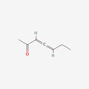 molecular formula C7H10O B568712 Hepta-3,4-dien-2-one CAS No. 122711-85-7