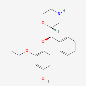 molecular formula C19H23NO4 B568716 rac 4'-Hydroxy Reboxetine CAS No. 252570-34-6