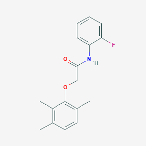 molecular formula C17H18FNO2 B5687188 N-(2-fluorophenyl)-2-(2,3,6-trimethylphenoxy)acetamide 