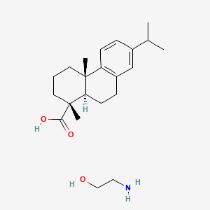 (1R,4aS,10aR)-1,4a-dimethyl-7-propan-2-yl-2,3,4,9,10,10a-hexahydrophenanthrene-1-carboxylic acid;2-aminoethanol