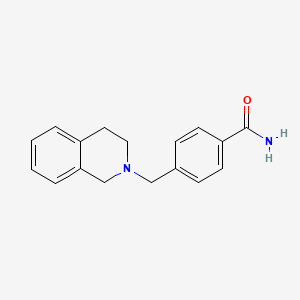 molecular formula C17H18N2O B5687215 4-(3,4-二氢-2(1H)-异喹啉甲基)苯甲酰胺 