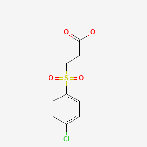 molecular formula C10H11ClO4S B5687242 methyl 3-[(4-chlorophenyl)sulfonyl]propanoate 
