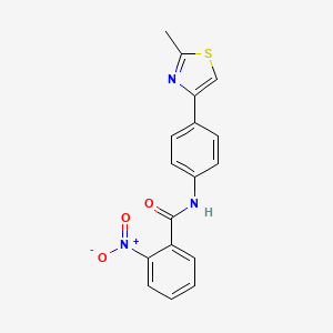 N-[4-(2-methyl-1,3-thiazol-4-yl)phenyl]-2-nitrobenzamide