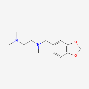 molecular formula C13H20N2O2 B5687313 (1,3-benzodioxol-5-ylmethyl)[2-(dimethylamino)ethyl]methylamine 