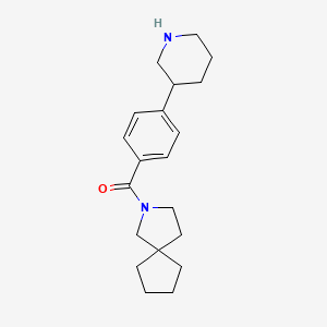 molecular formula C20H28N2O B5687349 2-(4-piperidin-3-ylbenzoyl)-2-azaspiro[4.4]nonane 