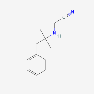 molecular formula C12H16N2 B568738 Acetonitrile, 2-[(1,1-dimethyl-2-phenylethyl)amino]- CAS No. 69716-73-0