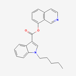 molecular formula C23H22N2O2 B568740 PB-22 8-Hydroxyisoquinoline Isomer CAS No. 1798021-82-5