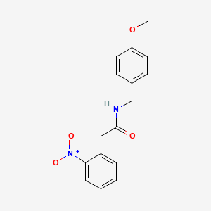molecular formula C16H16N2O4 B5687400 N-(4-methoxybenzyl)-2-(2-nitrophenyl)acetamide 