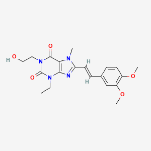 molecular formula C20H24N4O5 B568743 Istradefylline M8 CAS No. 1798429-54-5