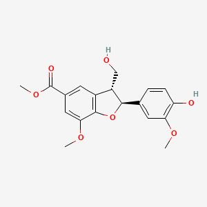 molecular formula C19H20O7 B568746 Curlignan CAS No. 220736-54-9