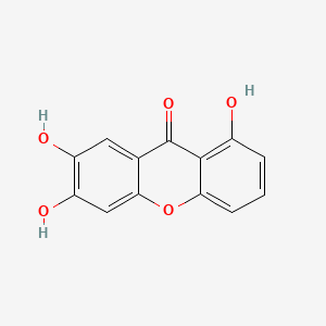 molecular formula C13H8O5 B568747 1,6,7-三羟基黄酮 CAS No. 25577-04-2