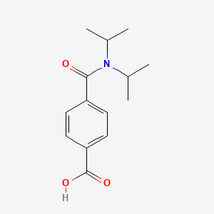 molecular formula C14H19NO3 B5687489 4-[(diisopropylamino)carbonyl]benzoic acid 