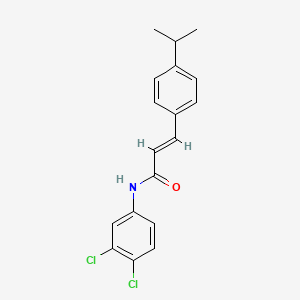 molecular formula C18H17Cl2NO B5687497 N-(3,4-dichlorophenyl)-3-(4-isopropylphenyl)acrylamide 