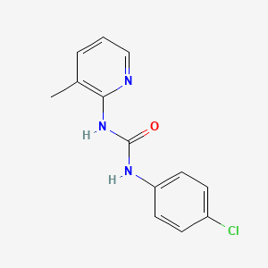 molecular formula C13H12ClN3O B5687503 N-(4-chlorophenyl)-N'-(3-methyl-2-pyridinyl)urea CAS No. 5250-80-6