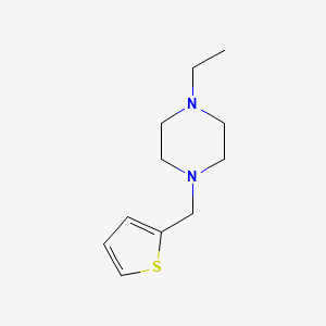 molecular formula C11H18N2S B5687509 1-ethyl-4-(2-thienylmethyl)piperazine 