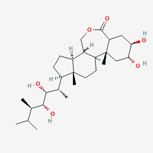 molecular formula C28H48O6 B568752 3,24-Diepibrassinolide CAS No. 163514-19-0