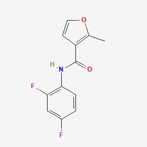 molecular formula C12H9F2NO2 B5687543 N-(2,4-difluorophenyl)-2-methyl-3-furamide 