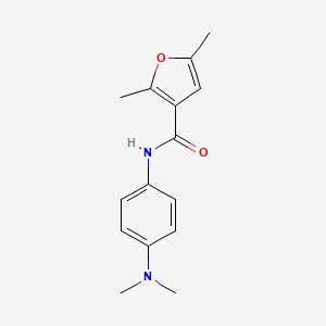 molecular formula C15H18N2O2 B5687582 N-[4-(dimethylamino)phenyl]-2,5-dimethyl-3-furamide CAS No. 6144-50-9