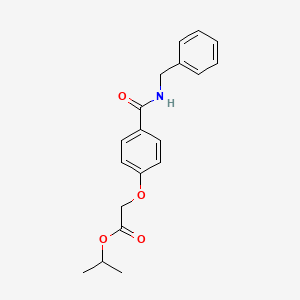 molecular formula C19H21NO4 B5687623 isopropyl {4-[(benzylamino)carbonyl]phenoxy}acetate 
