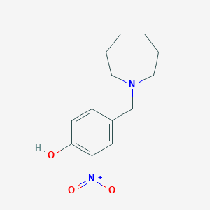 molecular formula C13H18N2O3 B5687642 4-(1-azepanylmethyl)-2-nitrophenol 