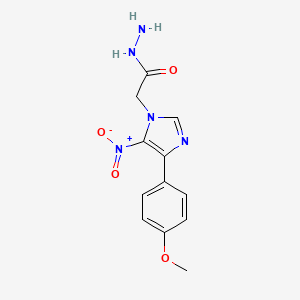 2-[4-(4-methoxyphenyl)-5-nitro-1H-imidazol-1-yl]acetohydrazide
