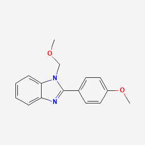 molecular formula C16H16N2O2 B5687678 1-(methoxymethyl)-2-(4-methoxyphenyl)-1H-benzimidazole 
