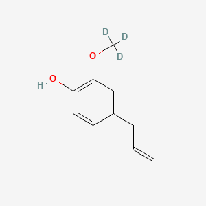 molecular formula C10H12O2 B568768 4-Prop-2-enyl-2-(trideuteriomethoxy)phenol CAS No. 1335401-17-6