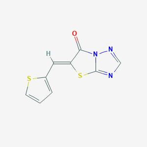 molecular formula C9H5N3OS2 B5687690 5-(2-thienylmethylene)[1,3]thiazolo[3,2-b][1,2,4]triazol-6(5H)-one 