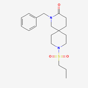 molecular formula C19H28N2O3S B5687694 2-benzyl-9-(propylsulfonyl)-2,9-diazaspiro[5.5]undecan-3-one 
