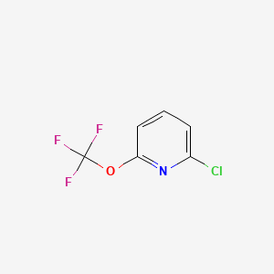 molecular formula C6H3ClF3NO B568770 2-Chloro-6-(trifluoromethoxy)pyridine CAS No. 1221171-70-5