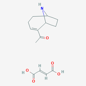 molecular formula C14H19NO5 B568774 (+/-)-Anatoxin A fumarate CAS No. 1219922-30-1