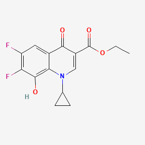 Ethyl 1-cyclopropyl-6,7-difluoro-8-hydroxy-4-oxo-1,4-dihydroquinoline-3-carboxylate
