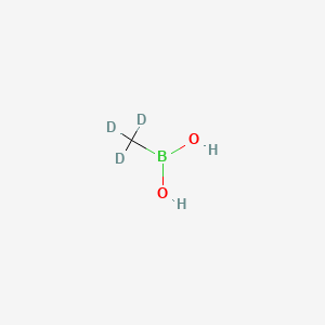 molecular formula CH5BO2 B568785 Trideuteriomethylboronic acid CAS No. 1332481-37-4