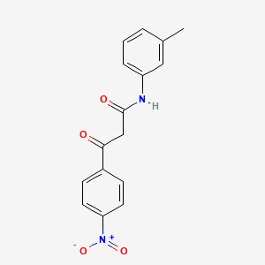 molecular formula C16H14N2O4 B5687908 N-(3-methylphenyl)-3-(4-nitrophenyl)-3-oxopropanamide 