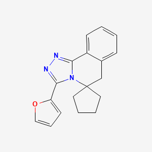 molecular formula C18H17N3O B5687945 3'-(2-furyl)-6'H-spiro[cyclopentane-1,5'-[1,2,4]triazolo[3,4-a]isoquinoline] 