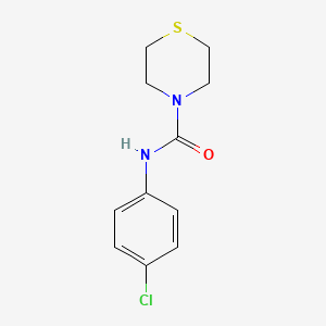 molecular formula C11H13ClN2OS B5687951 N-(4-chlorophenyl)-4-thiomorpholinecarboxamide 