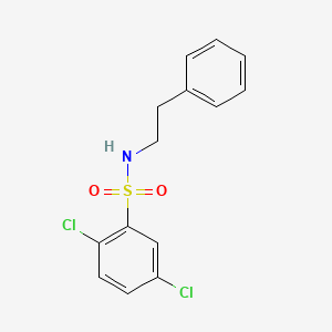 molecular formula C14H13Cl2NO2S B5687970 2,5-dichloro-N-(2-phenylethyl)benzenesulfonamide 
