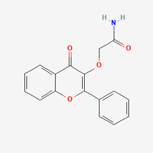 molecular formula C17H13NO4 B5687996 2-[(4-oxo-2-phenyl-4H-chromen-3-yl)oxy]acetamide 