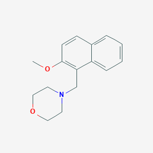 molecular formula C16H19NO2 B5688004 4-[(2-methoxy-1-naphthyl)methyl]morpholine 