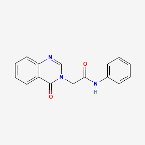 molecular formula C16H13N3O2 B5688007 2-(4-oxo-3(4H)-quinazolinyl)-N-phenylacetamide CAS No. 108086-38-0
