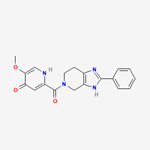 5-methoxy-2-[(2-phenyl-1,4,6,7-tetrahydro-5H-imidazo[4,5-c]pyridin-5-yl)carbonyl]pyridin-4(1H)-one