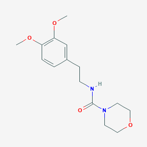 molecular formula C15H22N2O4 B5688104 N-[2-(3,4-dimethoxyphenyl)ethyl]-4-morpholinecarboxamide 