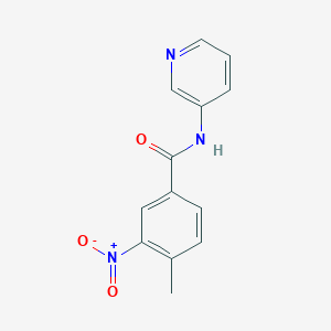 molecular formula C13H11N3O3 B5688120 4-methyl-3-nitro-N-3-pyridinylbenzamide 