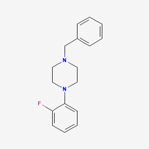 molecular formula C17H19FN2 B5688191 1-苄基-4-(2-氟苯基)哌嗪 