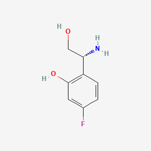 2-[(1R)-1-amino-2-hydroxyethyl]-5-fluorophenol