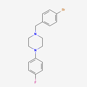 molecular formula C17H18BrFN2 B5688213 1-(4-bromobenzyl)-4-(4-fluorophenyl)piperazine 