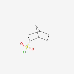 molecular formula C7H11ClO2S B568822 Bicyclo[2.2.1]heptane-2-sulfonyl chloride CAS No. 89893-52-7
