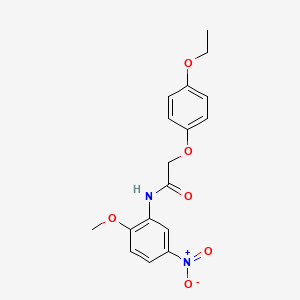molecular formula C17H18N2O6 B5688245 2-(4-ethoxyphenoxy)-N-(2-methoxy-5-nitrophenyl)acetamide 
